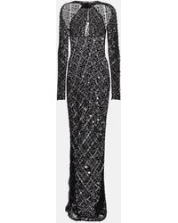 Coperni - Sequin-Embellished Crochet Maxi Dress - Lyst