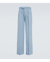 Amiri - Wide-Leg Twill Pants - Lyst