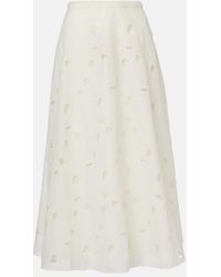 Ulla Johnson - Caro Cotton Organdy Maxi Skirt - Lyst