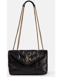 Saint Laurent - Mini Puffer Leather Crossbody Handbag - Lyst