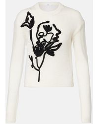 Erdem - Embroidered Alpaca And Wool-Blend Sweater - Lyst