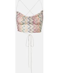 Missoni - Zigzag Crop Top - Lyst