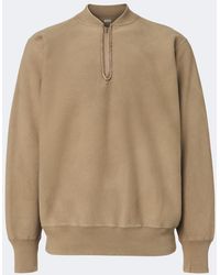 A.PRESSE - Cotton Zip-Up Sweater - Lyst