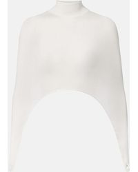 Alaïa - Knitted Silk-Blend Top - Lyst