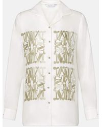 Max Mara - Printed Silk Shirt - Lyst