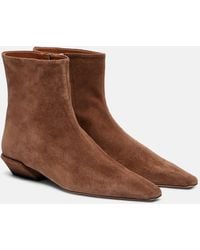 Paris Texas - Bettina 25 Suede Ankle Boots - Lyst