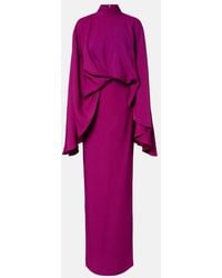 ‎Taller Marmo - Bacall Draped Crepe Cady Gown - Lyst