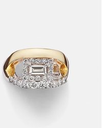 YEPREM - Whisper Ear 18Kt Single Ear Cuff With Diamonds - Lyst