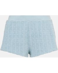 Givenchy - Plage 4g Cotton-blend Terry Shorts - Lyst