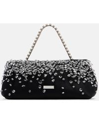 Aquazzura - Constellation Mini Satin Top-Handle Bag - Lyst