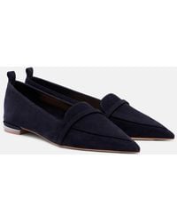 Malone Souliers - Dora 10 Suede Loafers - Lyst