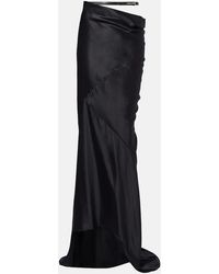 Tom Ford - Asymmetric Silk Satin Maxi Skirt - Lyst