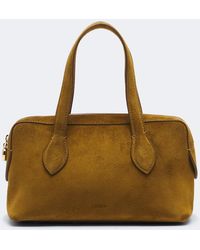 JOSEPH - Loaf Mini Suede Top-Handle Bag - Lyst