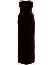 The New Arrivals Ilkyaz Ozel - Noelie Embellished Velvet Gown - Lyst