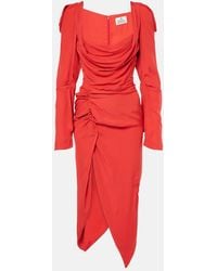 Vivienne Westwood - Panther Draped Midi Dress - Lyst