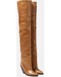 Isabel Marant - Lalex Leather Over-the-knee Boots - Lyst