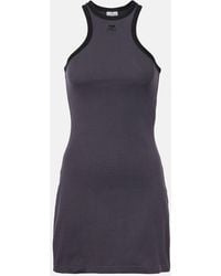 Courreges - Minikleid Scuba Aus Baumwoll-Jersey - Lyst