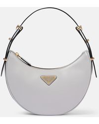 Prada - Schultertasche Arque Small Aus Leder - Lyst