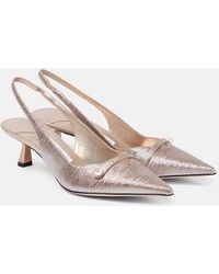 Jimmy Choo - Amita 45 Glitter Slingback Pumps - Lyst