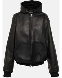 Balenciaga - Lined Zip-Up Leather Jacket - Lyst