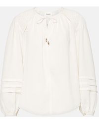 Isabel Marant - Lamaya Crepe Blouse - Lyst
