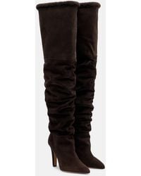 Paris Texas - Elsa 100 Suede Over-The-Knee Boots - Lyst