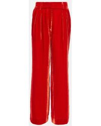 Ulla Johnson - Veronica Velvet Wide-Leg Pants - Lyst