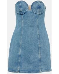 Magda Butrym - Denim Corset Dress - Lyst