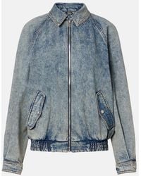 Magda Butrym - Denim Blouson Jacket - Lyst