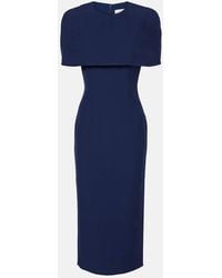 Roland Mouret - Caped Crepe Cocktail Dress - Lyst