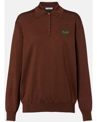 Prada - Pullover Polo - Lyst