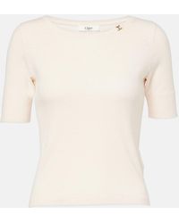 Chloé - T-Shirt En Coton - Lyst
