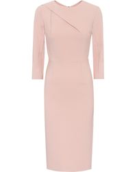 Roland Mouret Exklusiv bei Mytheresa – Midikleid Hisley aus Crêpe - Pink