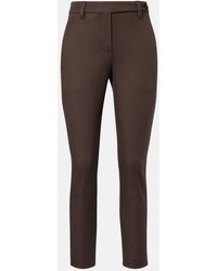Brunello Cucinelli - Monili Cotton-Blend Slim Pants - Lyst