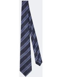 ZEGNA - Striped Silk Jacquard Tie - Lyst