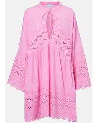 Melissa Odabash - Sebenna Embroidered Cotton Kaftan - Lyst