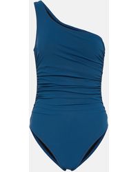 Karla Colletto - One Shoulder Ruched Swimsuit - Lyst
