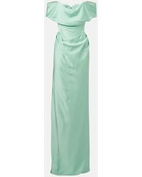 Vivienne Westwood - Robe Longue Nova Cocotte En Satin - Lyst