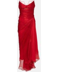 Maria Lucia Hohan - Vestido Bustier De Fiesta Jolie De Seda - Lyst