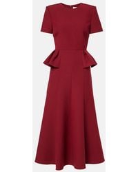 Roland Mouret - Crepe Midi Dress - Lyst
