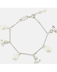 Vivienne Westwood - Emiliana Charm Bracelet With Pearls - Lyst