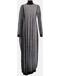 Alaïa - Alaia Sheer High-neck Maxi Dress - Lyst