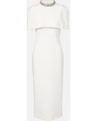 Roland Mouret - Embellished Crepe Cocktail Dress - Lyst