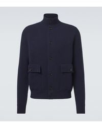Lardini - Knitted Wool-Blend Jacket - Lyst