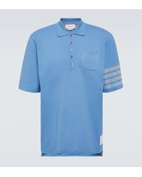 Thom Browne - 4-bar Cotton Pique Polo Shirt - Lyst