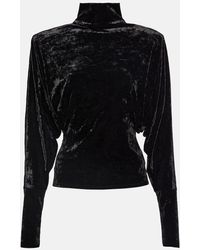 Alexandre Vauthier - Draped Velvet Top - Lyst