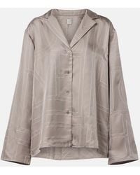 TOTEME - Chemise De Pyjama En Serge De Soie - Lyst