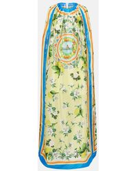Dolce & Gabbana - Bedruckter Kaftan Aus Seide - Lyst