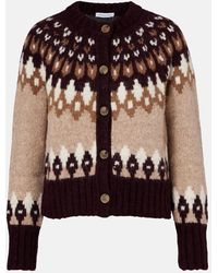 Veronica Beard - Christina Fair Isle Alpaca-Blend Cardigan - Lyst