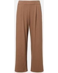 Leset - Lauren Jersey Wide-Leg Pants - Lyst